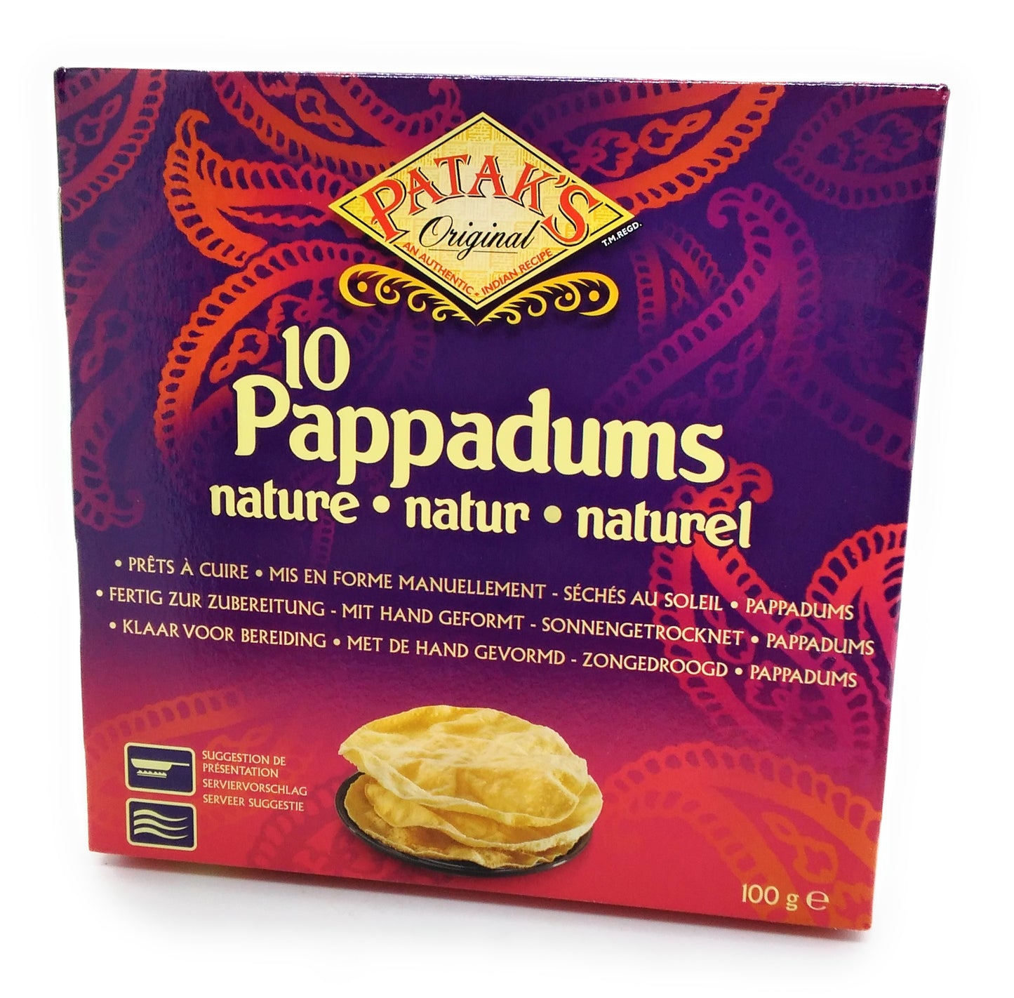 Pappadums Sun Dried - 100g