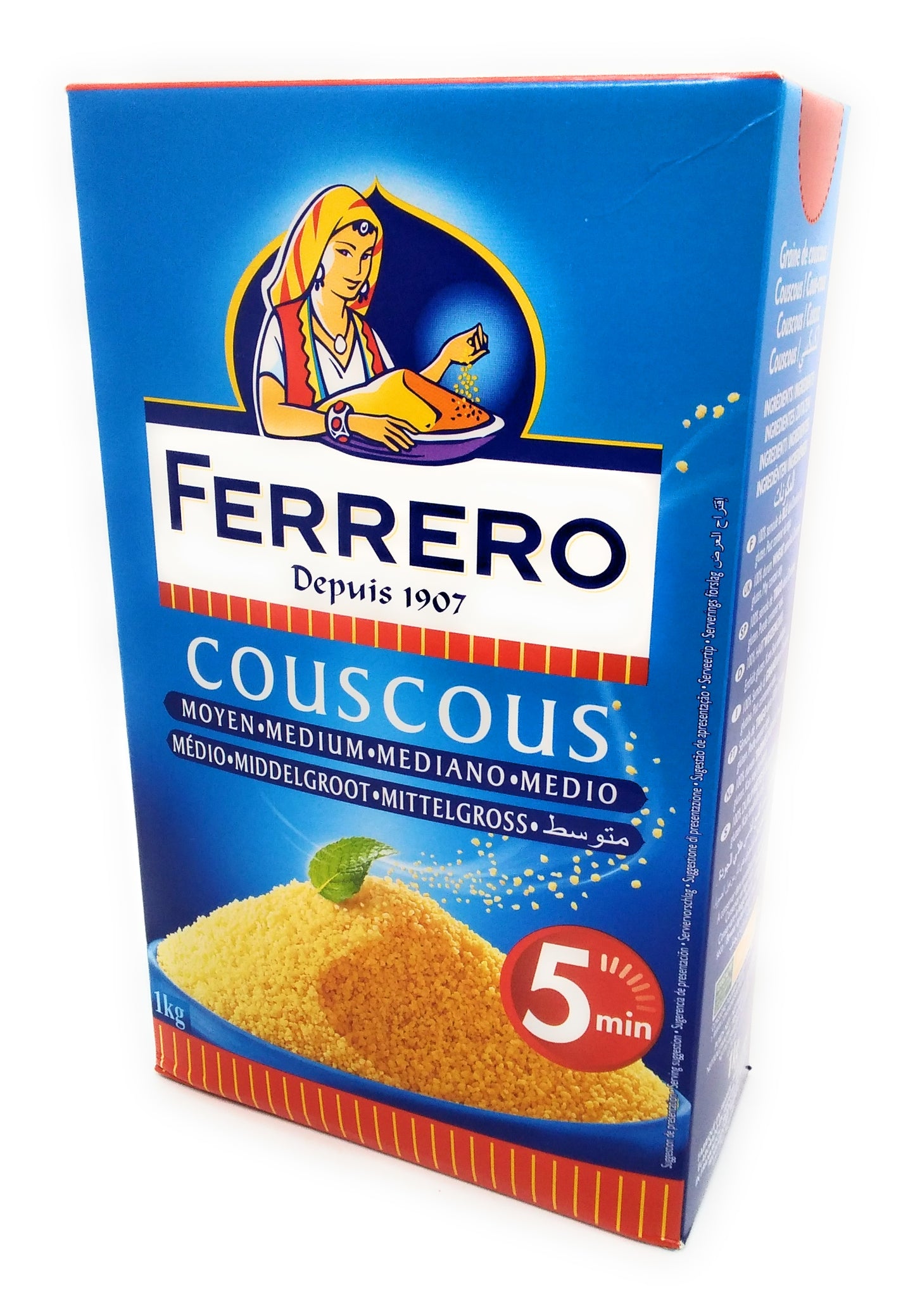 Ferrero - Couscous Moyen Medium Mediano - 1 kg