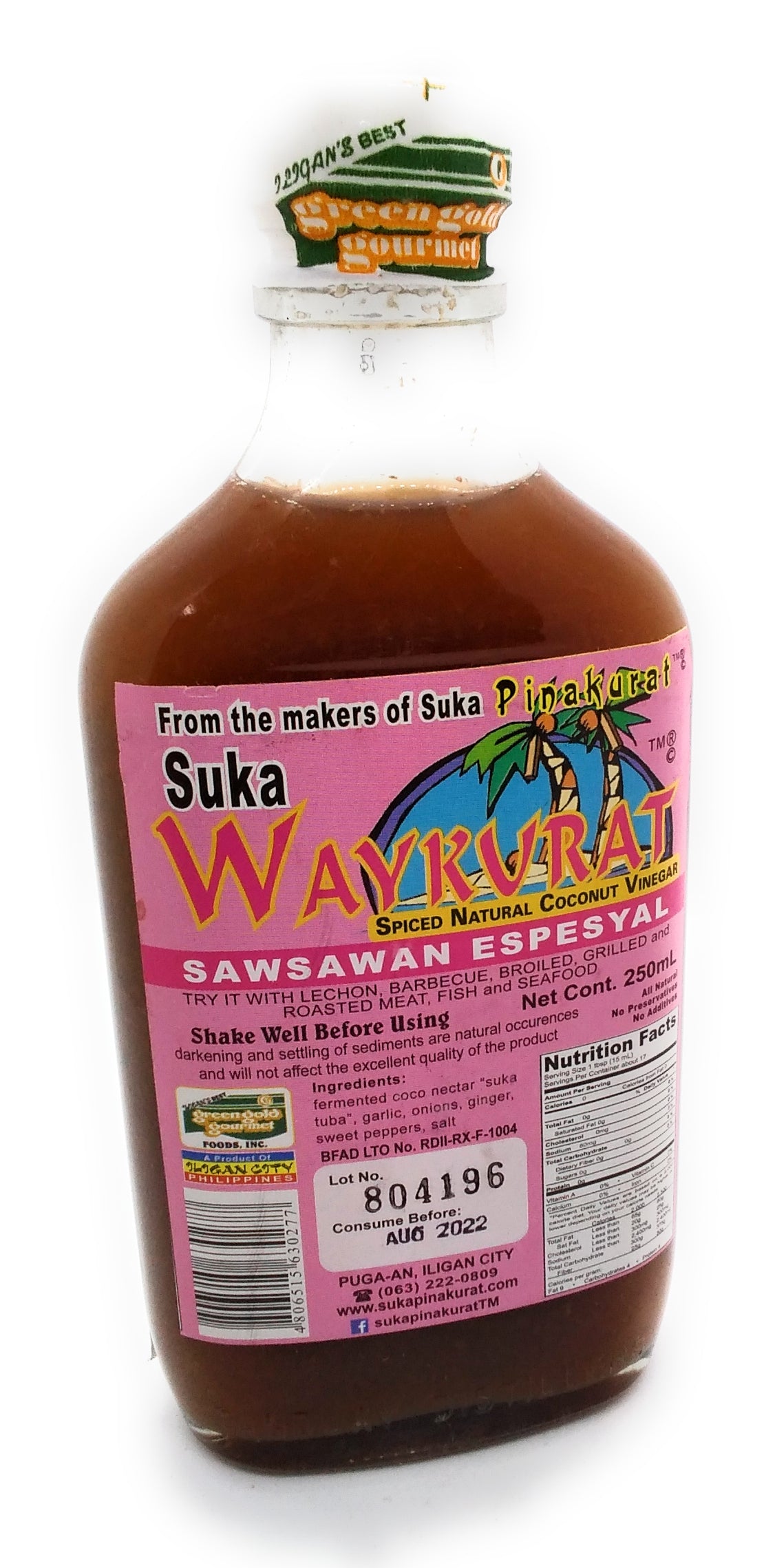 Pinakurat Waykvrat Spiced Natural Coconut Vinegar