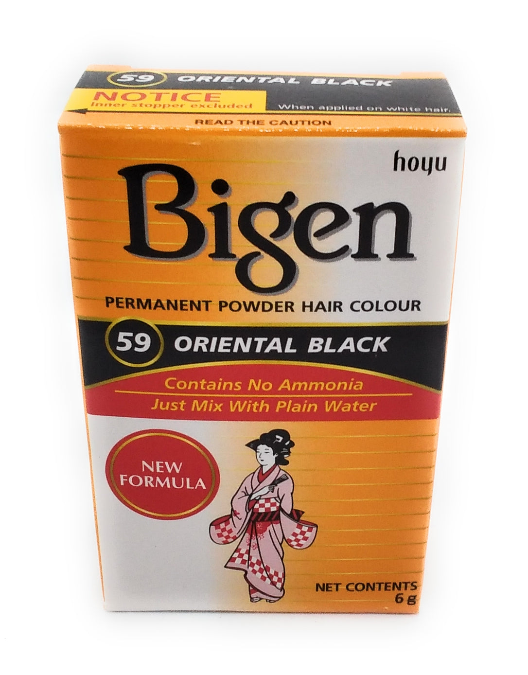 Bigen Permanente Pulver-Haarfarbe 59 Oriental Black