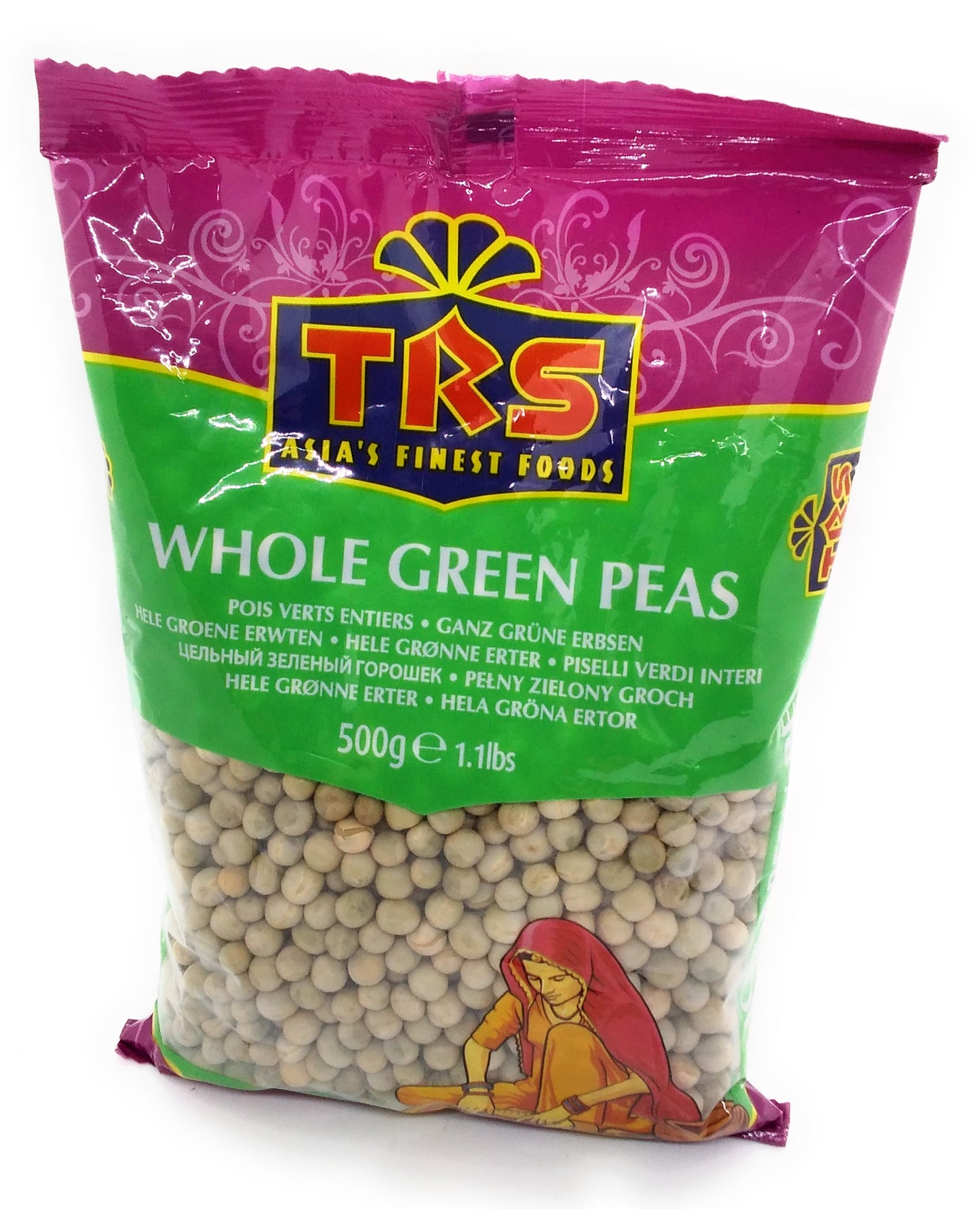 Trs Ganze grüne Erbsen –
