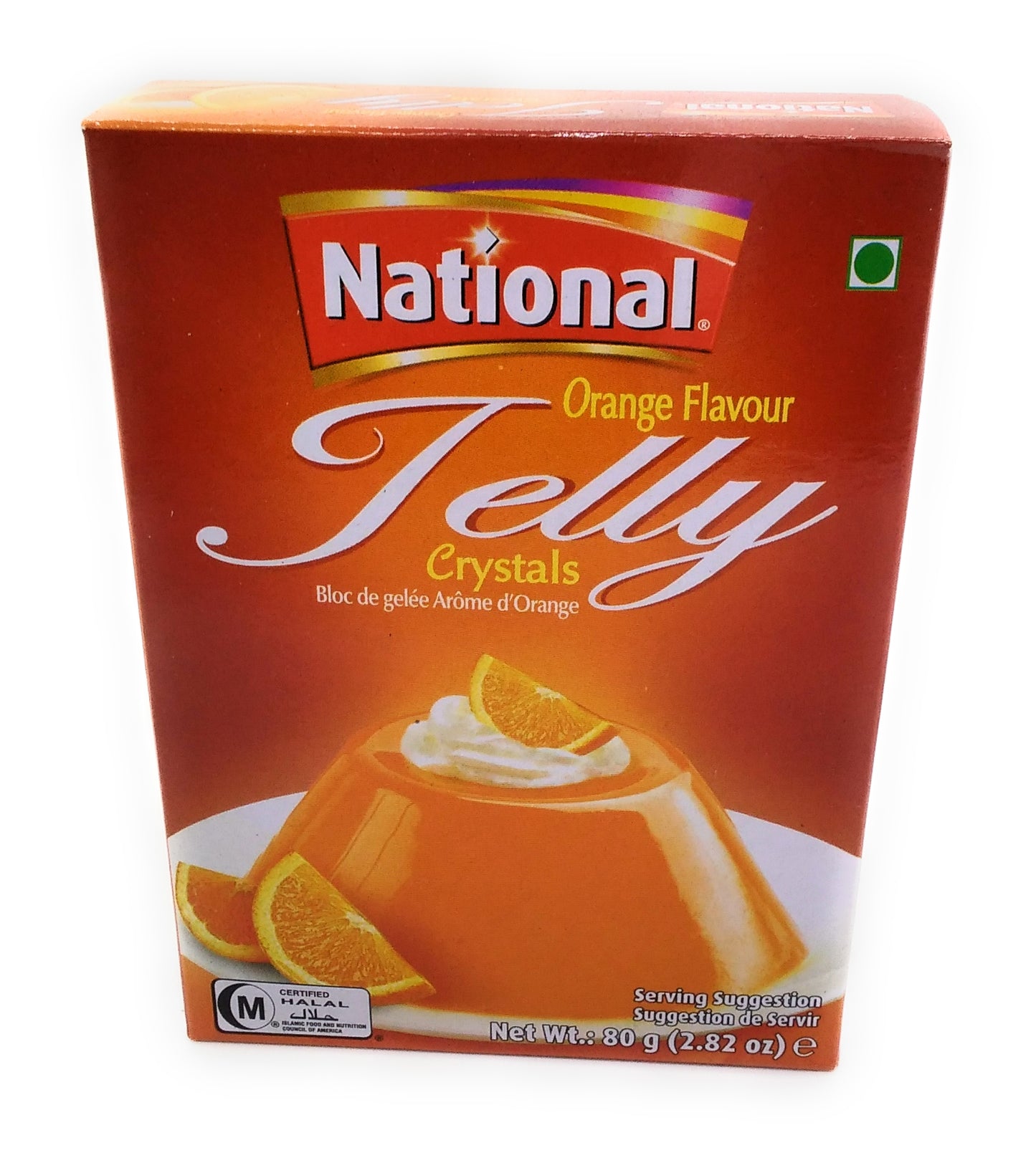 National - Orange Flavor Jelly Crystal's - 80g