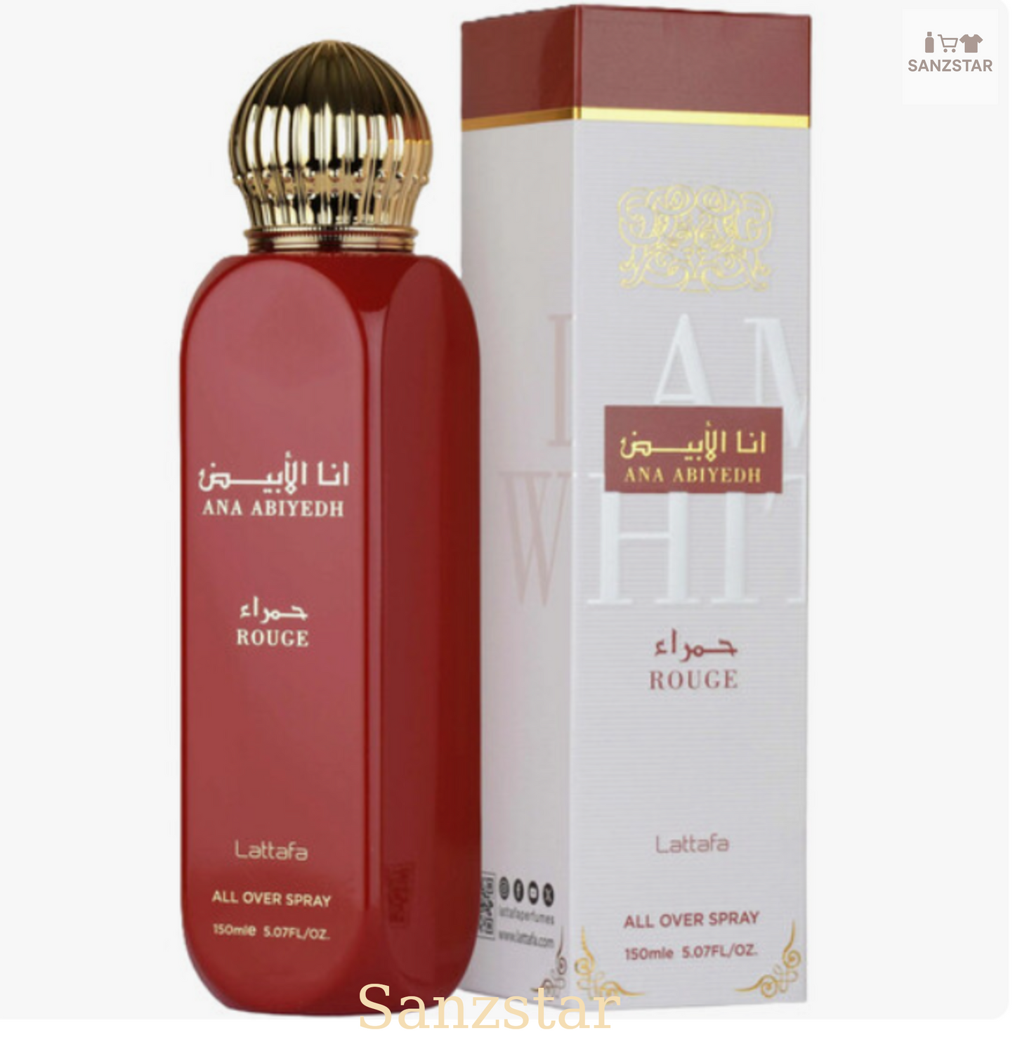 Lattafa Ana Abiyedh Rouge All Over Spray