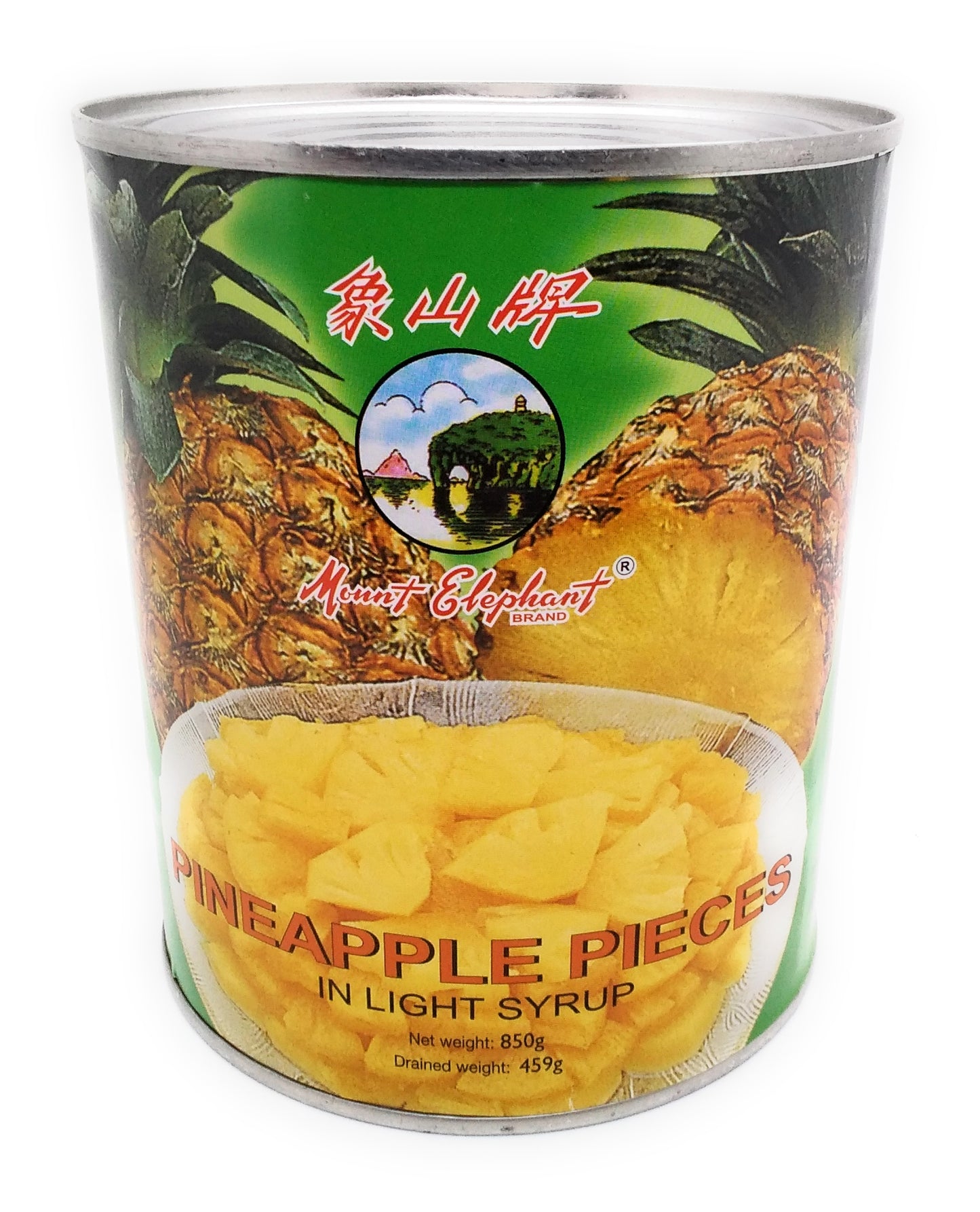 Mount Elephant Pineapple Pieces in Light Syrup - 850g