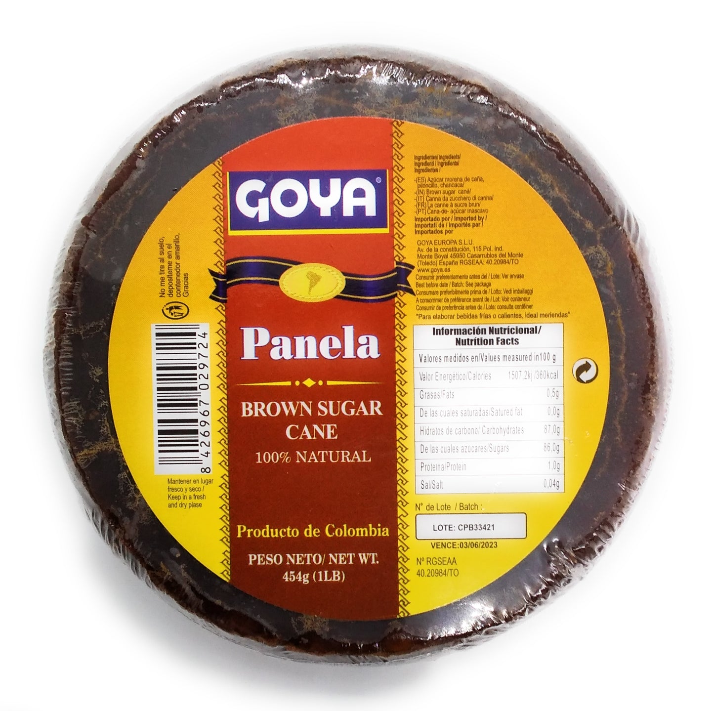 Goya Panela Brauner Zuckerrohr
