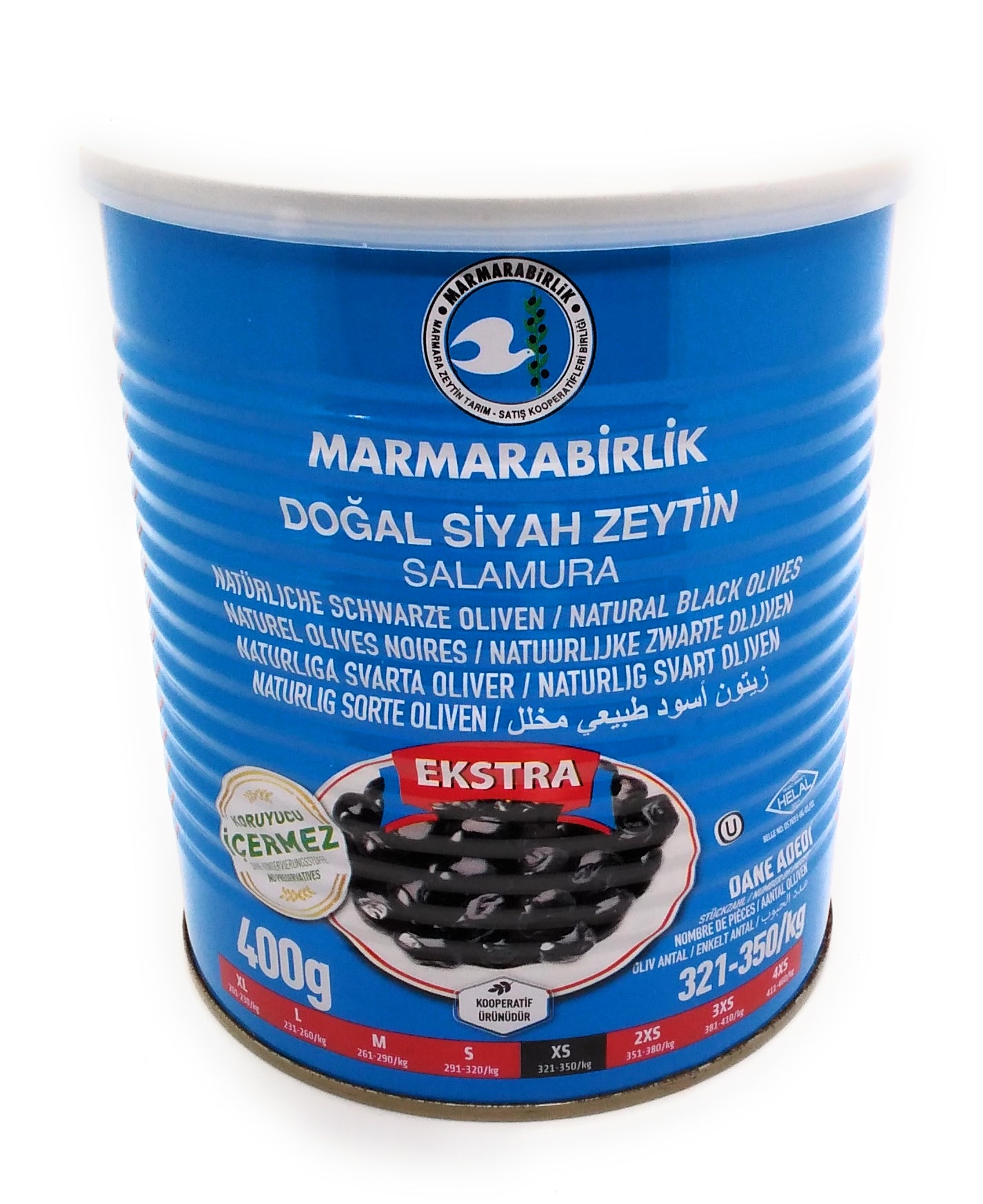 Marmarabirlik Natural Black Olives Ekstra