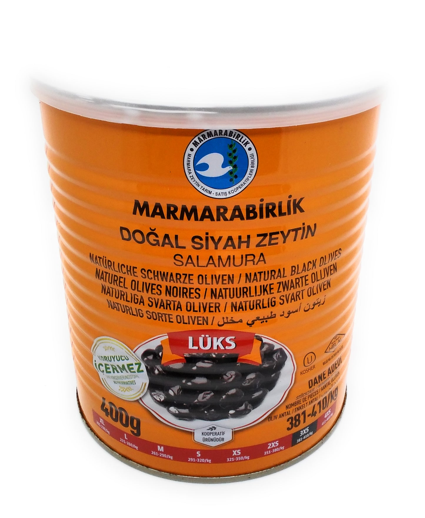 Marmarabirlik Natural Black Olives Luks
