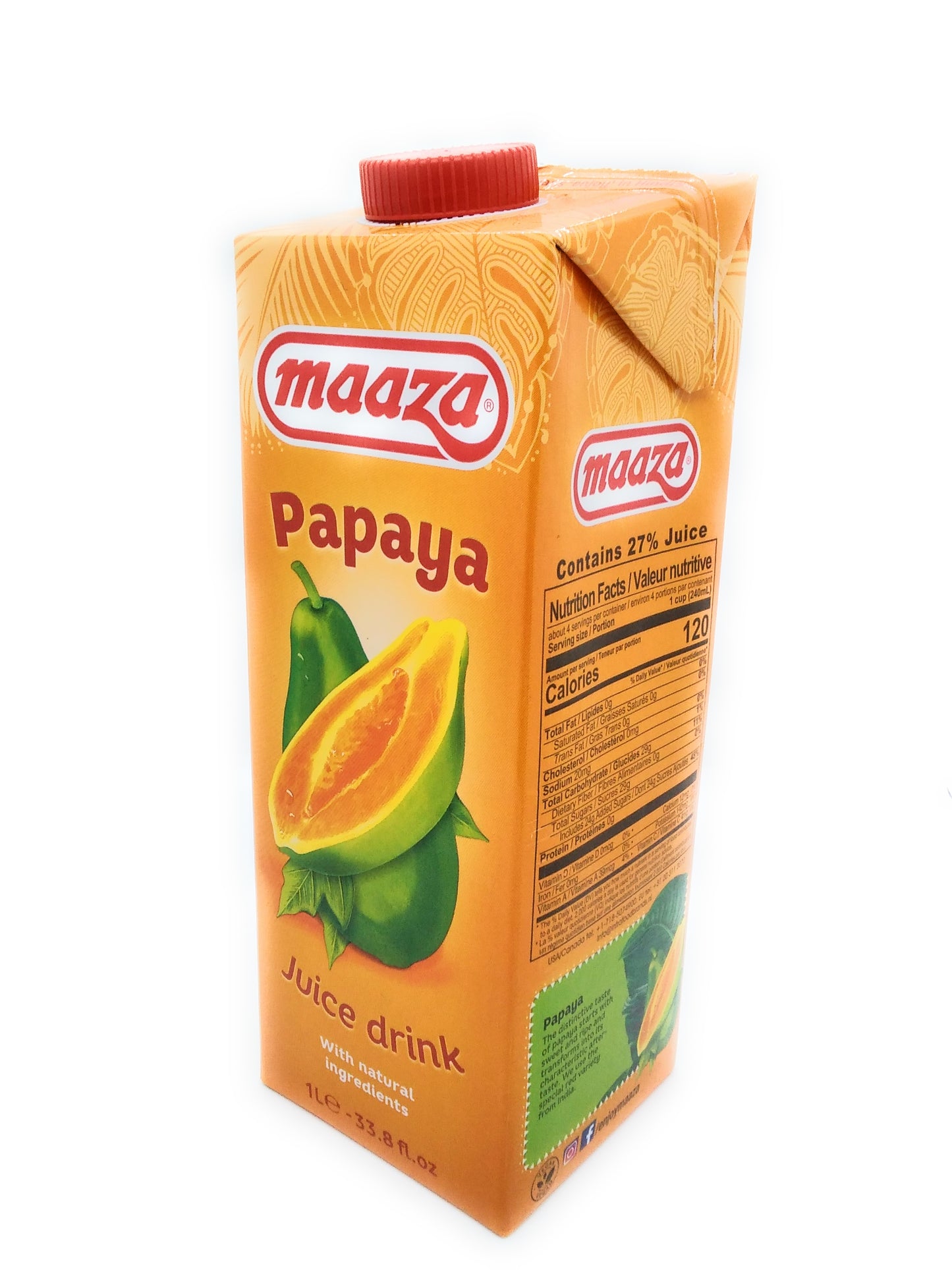 Maaza Papaya Juice Drink - 1L