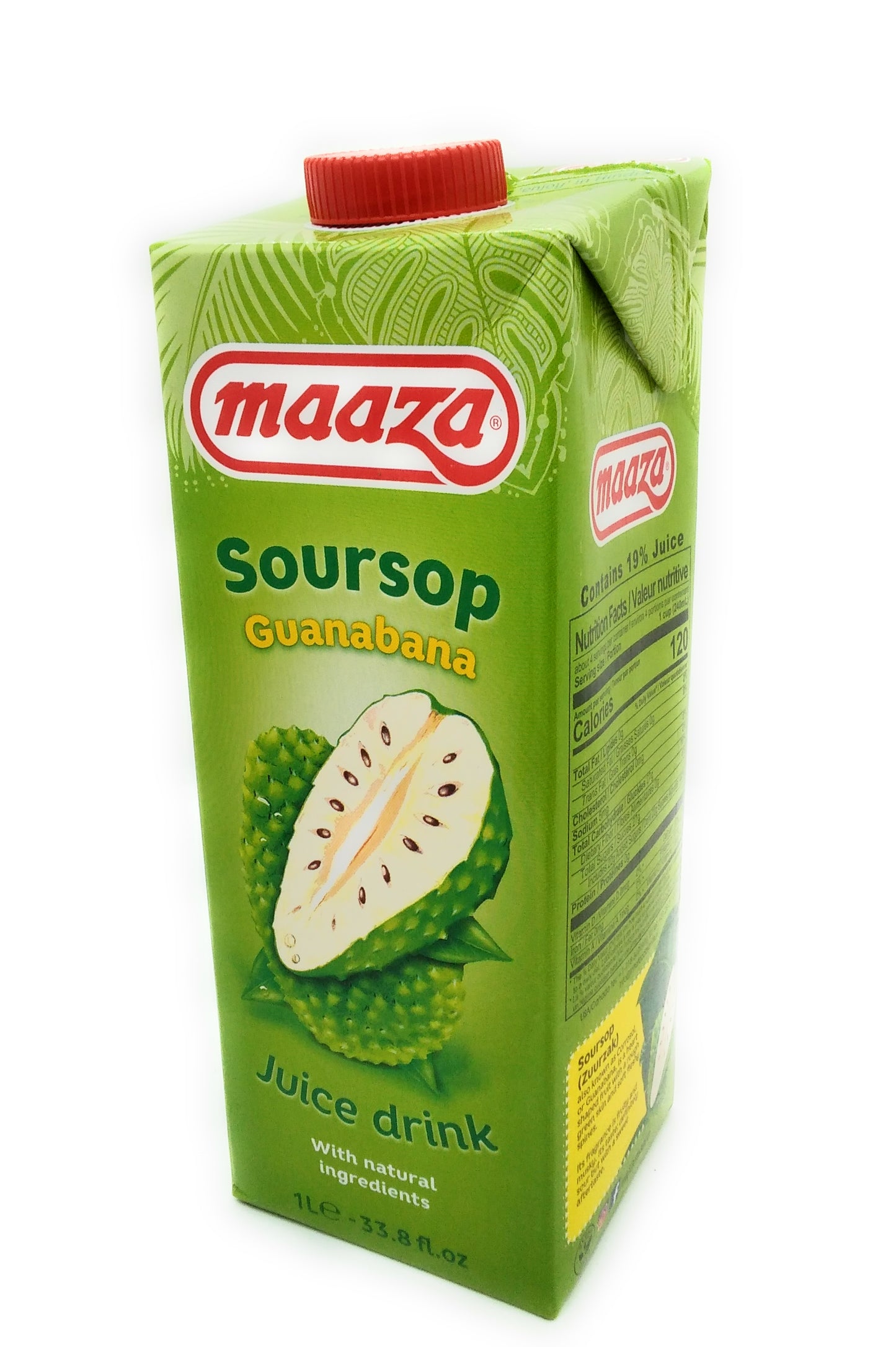 Maaza Soursop Guanabana Juice Drink - 1L