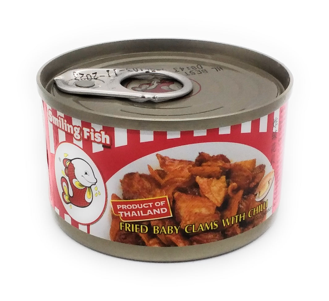 Smiling Fish Gebratene Babymuscheln mit Chili