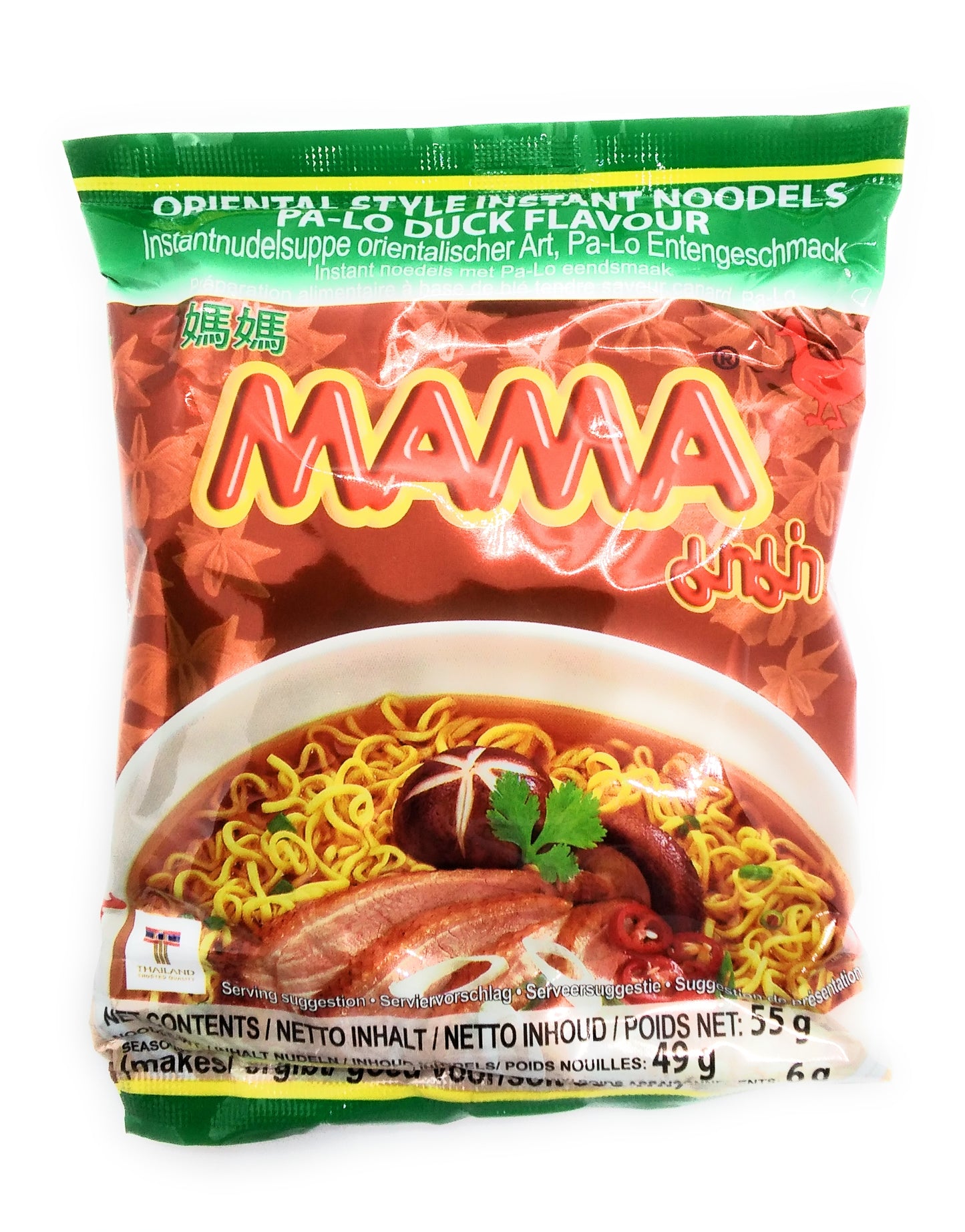 Mama Oriental Style Instant Noodles Pa Lo Duck Flavour - 55g