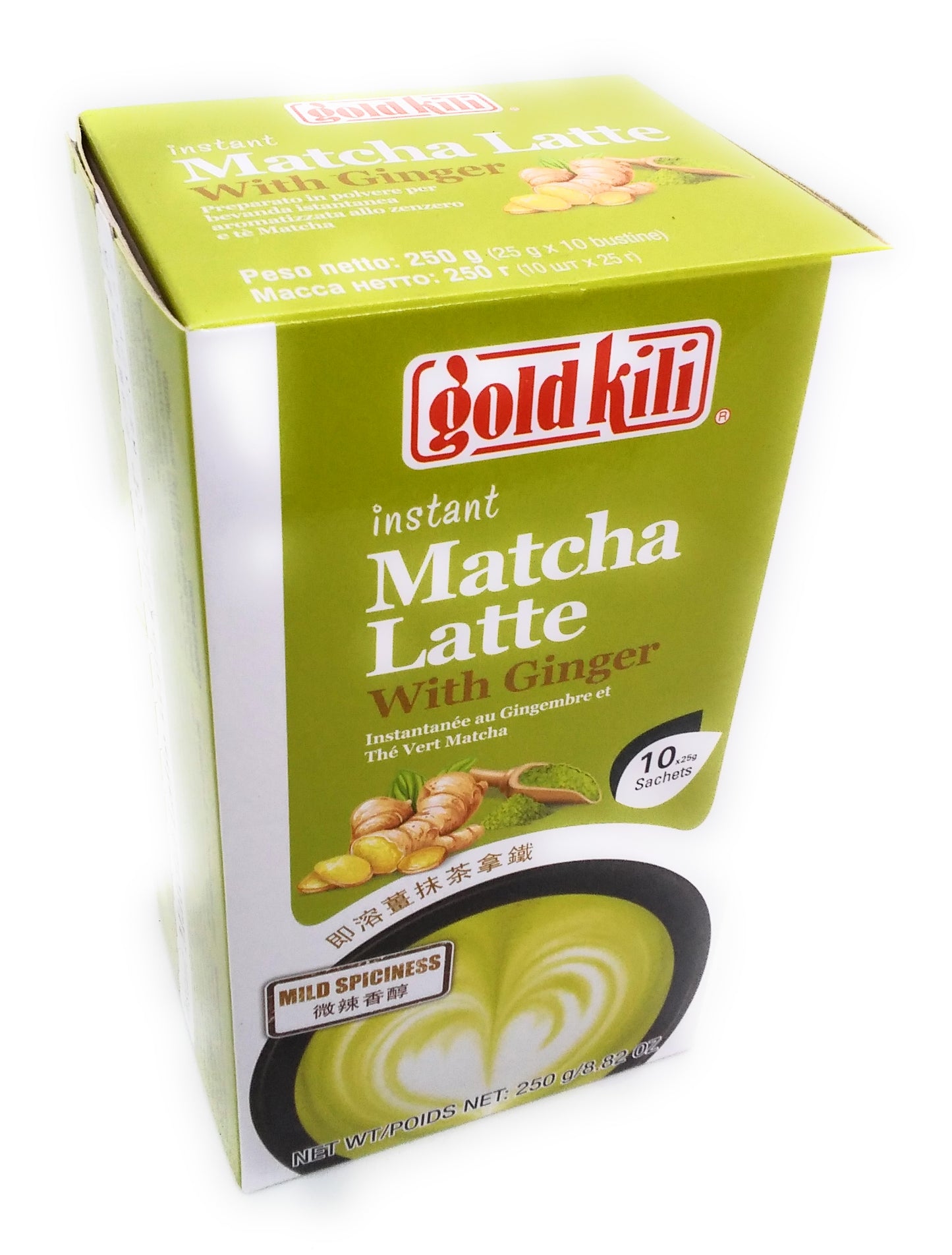 Gold Kili - Instant Matcha Latte mit Ingwer-250G/10Beutel