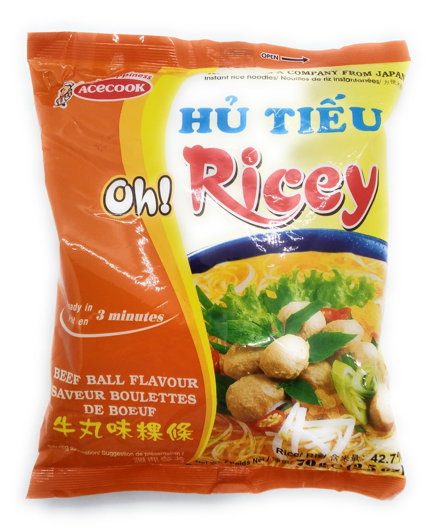 Acecook Ricey Beef Ball Flavour