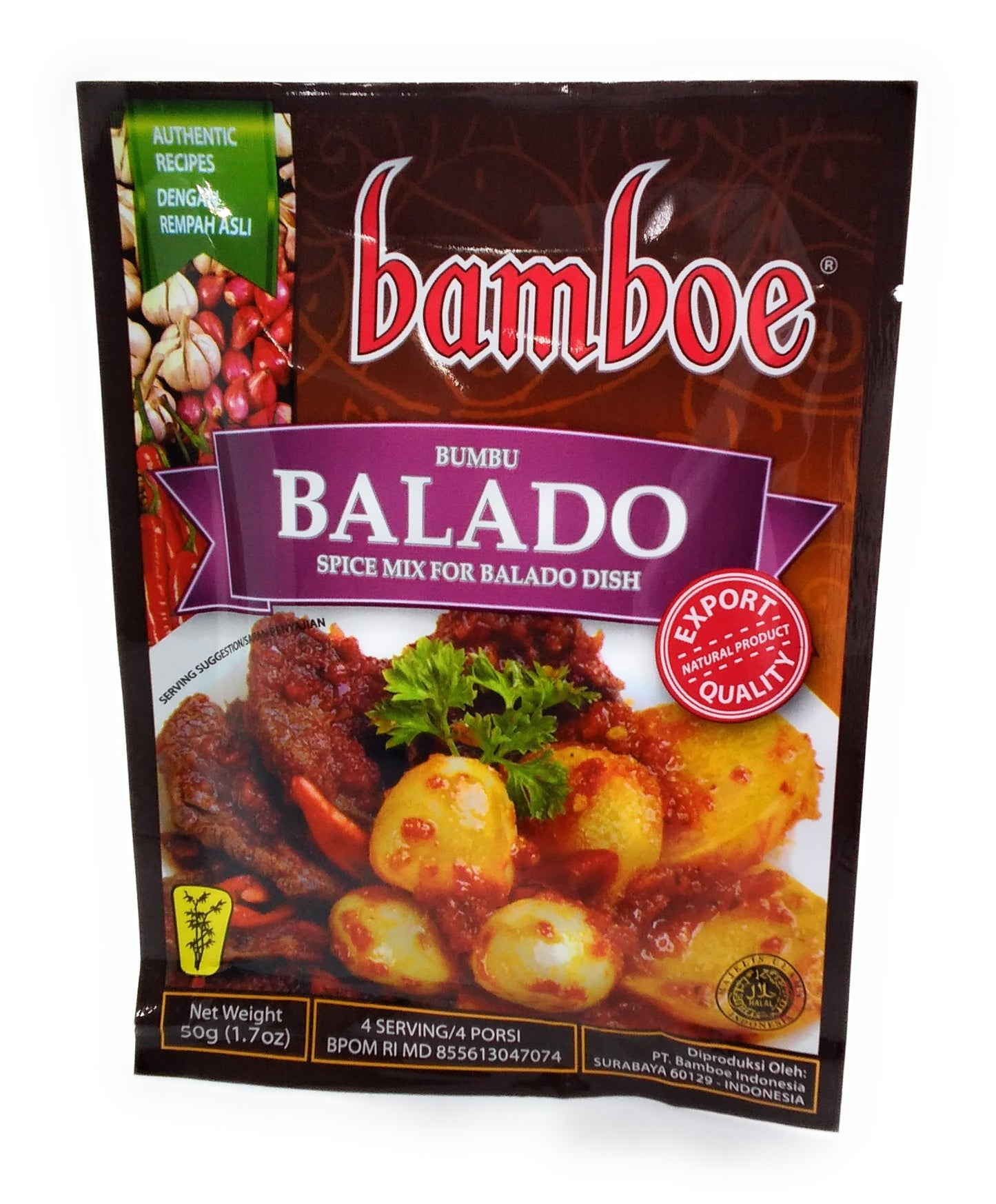 Balado-Gewürzmischung für Balado-Gericht – 50 g