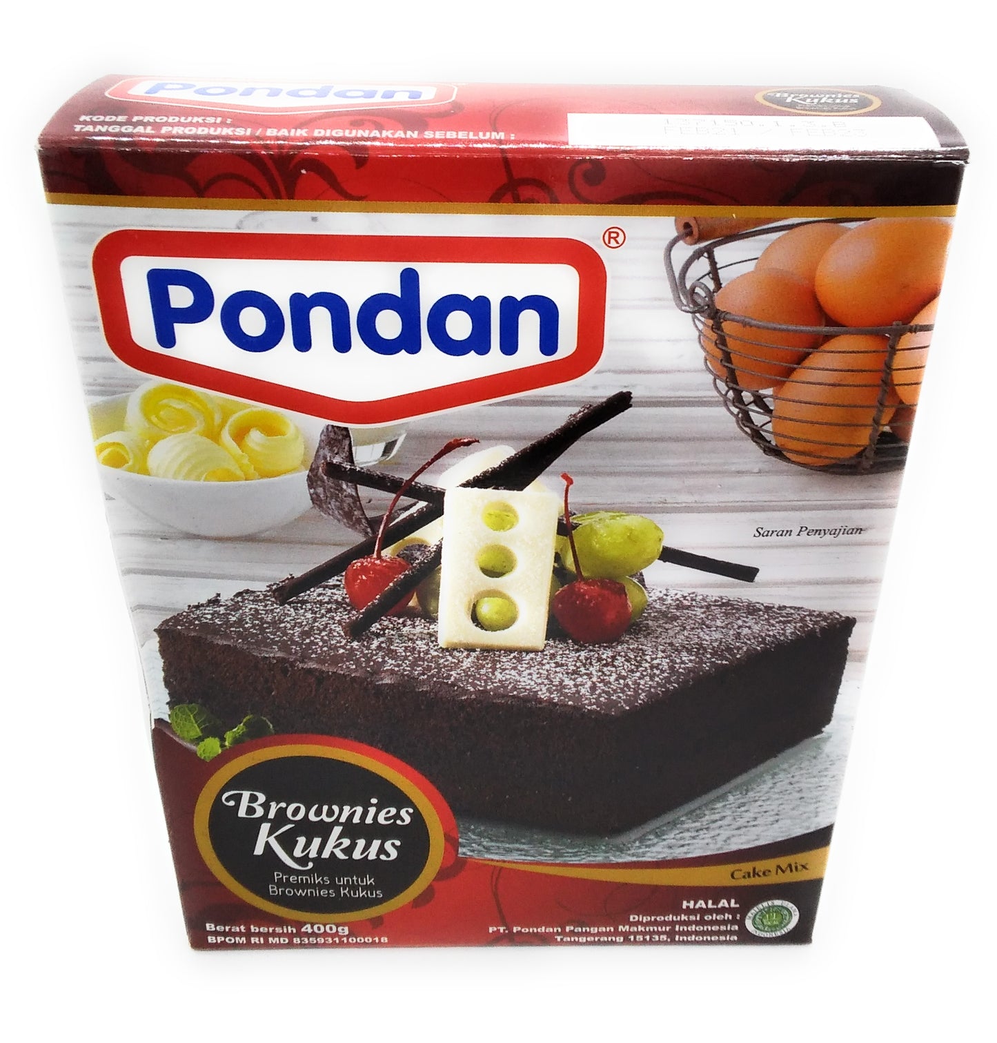 Pondan Brownies Kukus Cake Mix