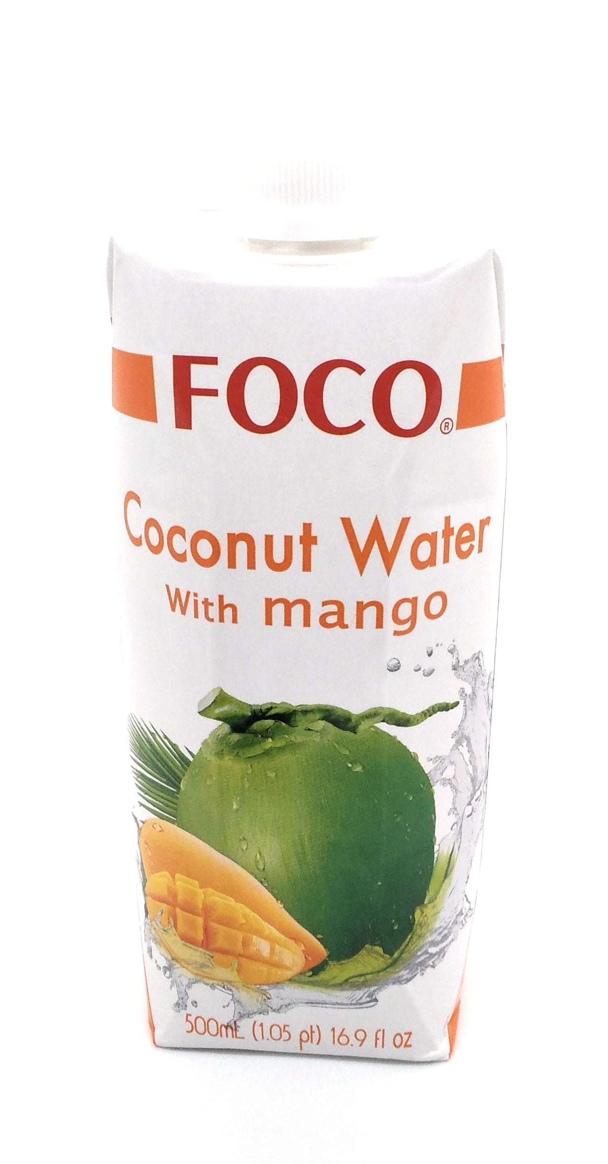 Foco Kokoswasser mit Mango – 500 ml