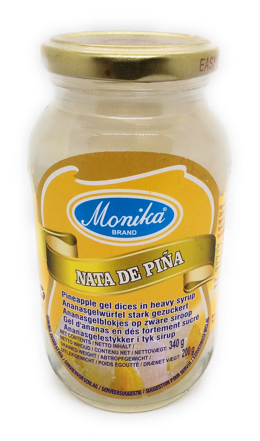Monika - Nata De Pina Ananas-Gelwürfel in starkem Sirup