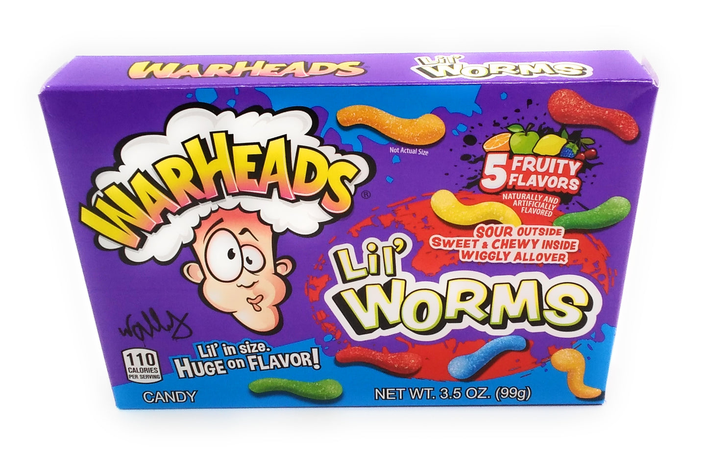 Warheads Lil Worms 5 fruchtige Geschmacksrichtungen Candy's