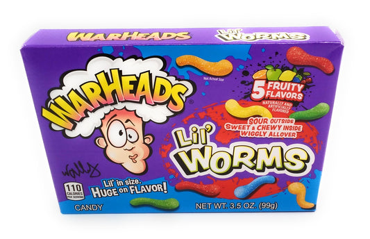 Warheads Lil Worms 5 Fruity Flavors Candy's