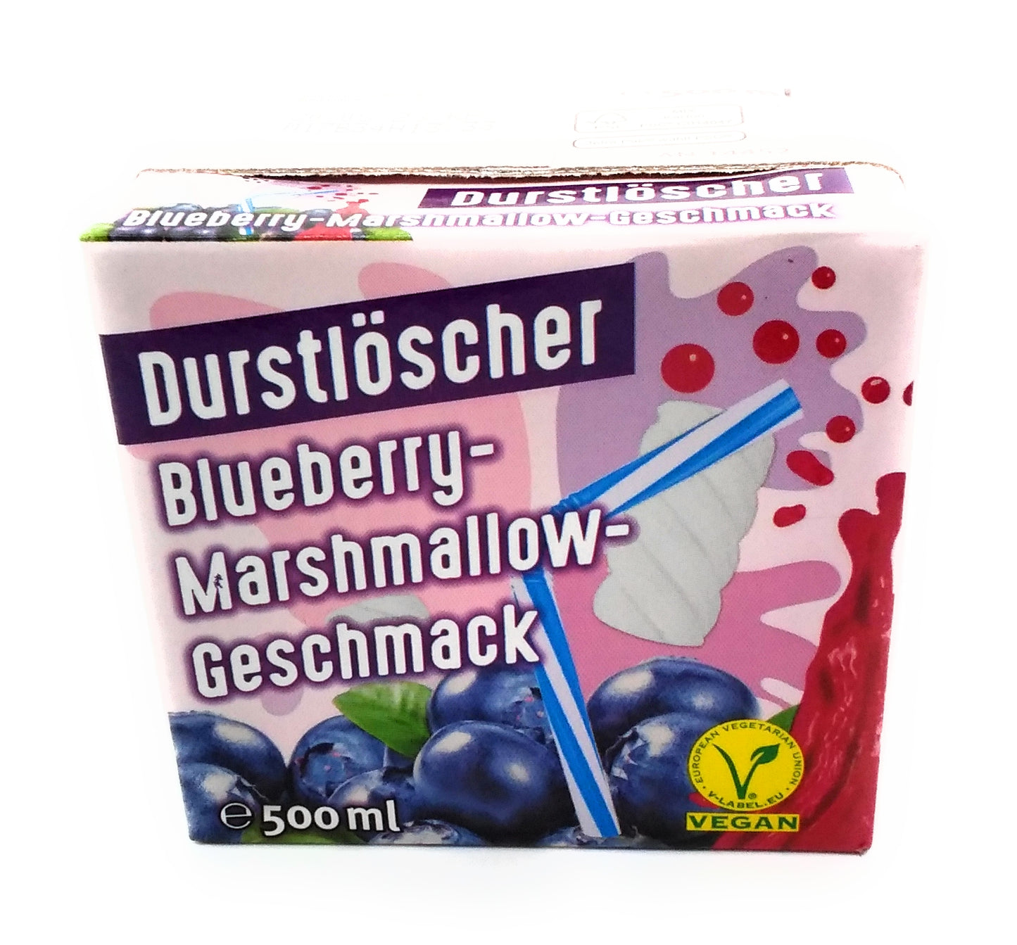 Durstlöscher Blaubeer-Marshmallow-Geschmack – 500 ml