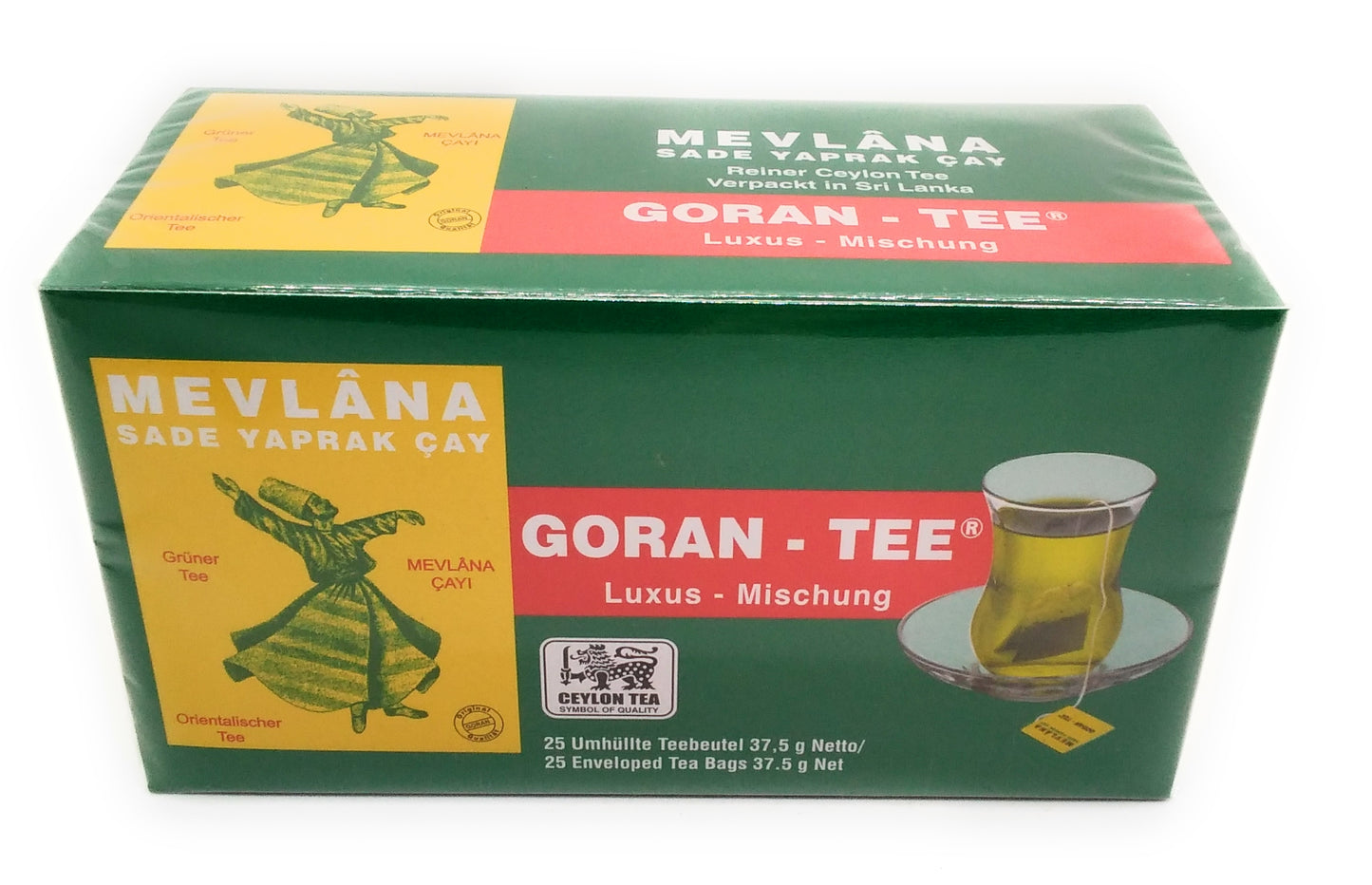 Mevlana Goran Tea Green Teabags-37.5G/25Bags