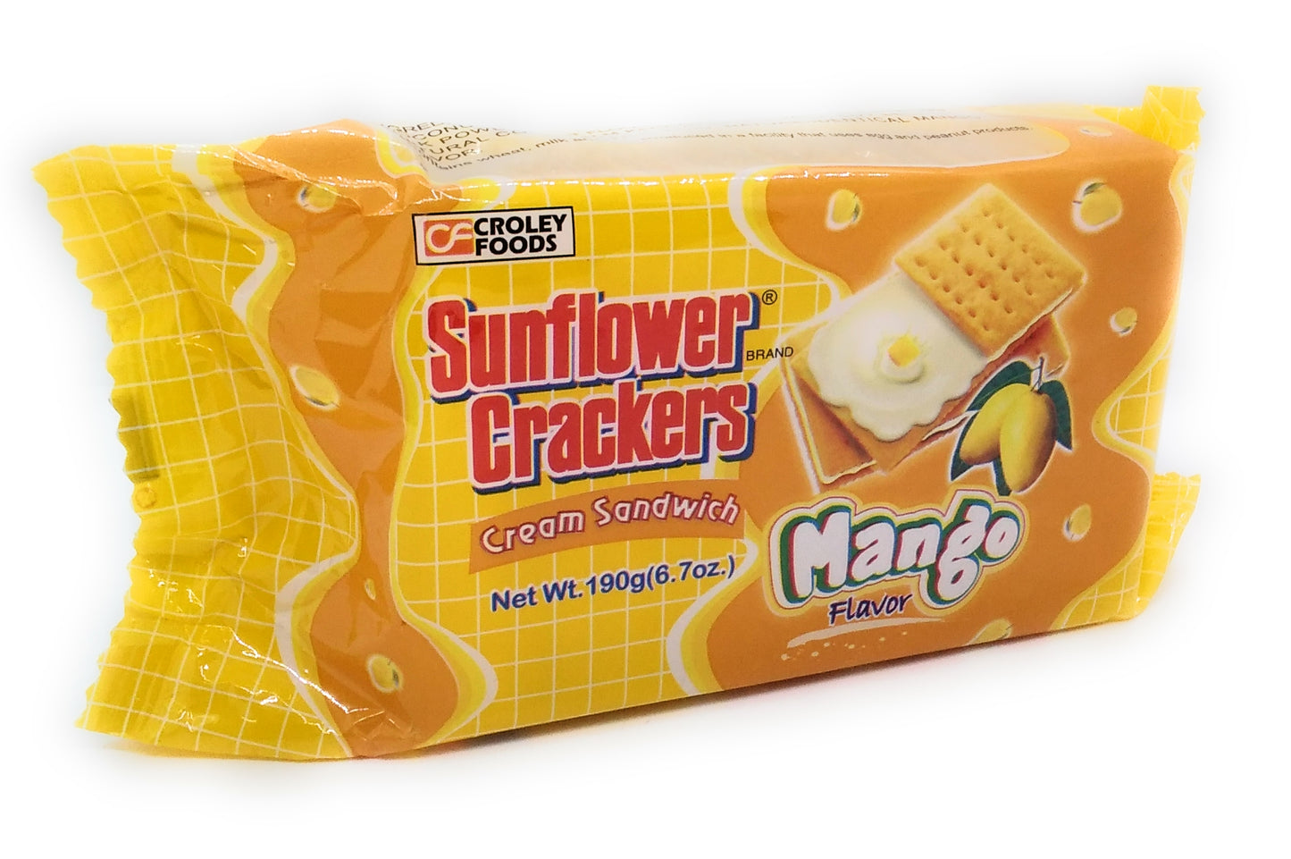 Sunflower Crackers Cream Sandwich Mango Flavor - 190g