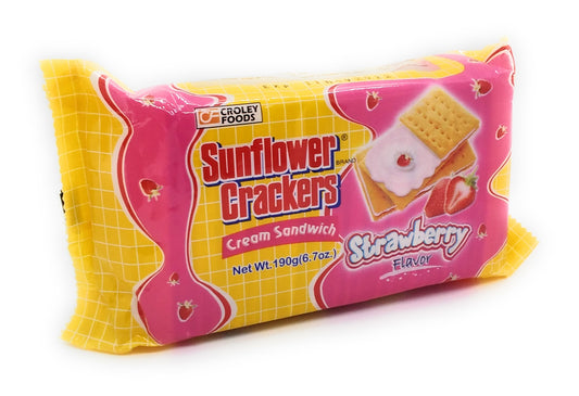 Sunflower Crackers Cream Sandwich Strawberry Flavour - 190g
