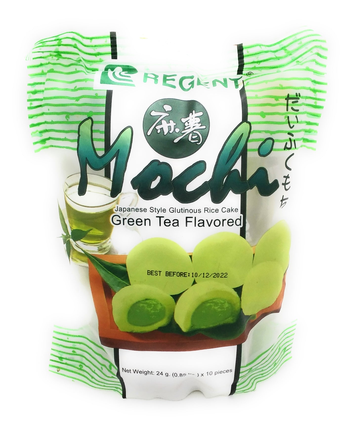 Klebreiskuchen nach japanischer Art, Mochi mit Grüntee-Geschmack – 24 g