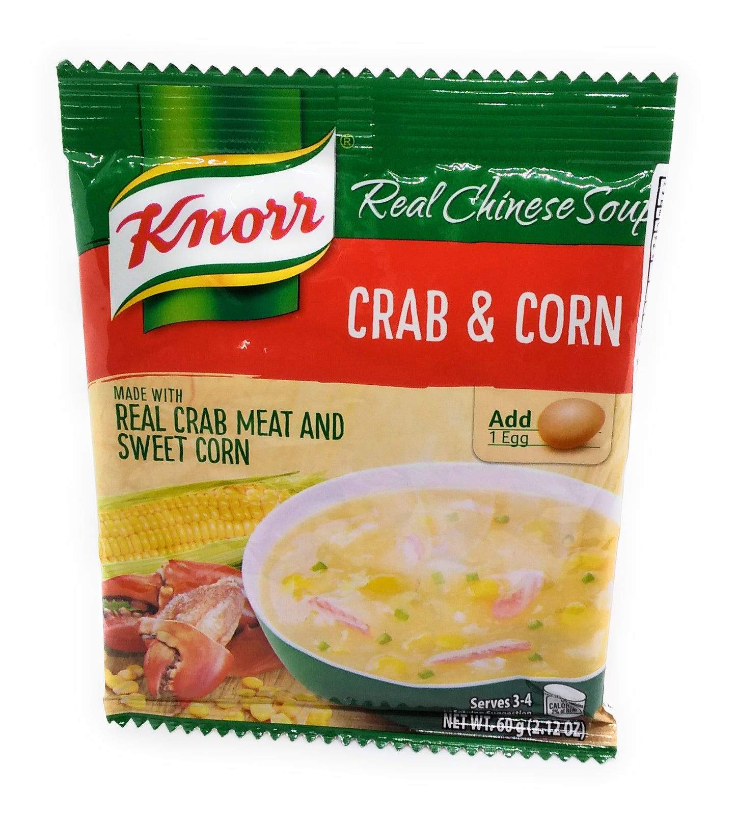 Knorr Real Chinese Soup Crab & Corn - 60g