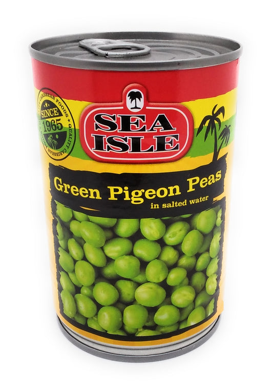 Grüne Taubenerbsen von Sea Isle in Salzwasser