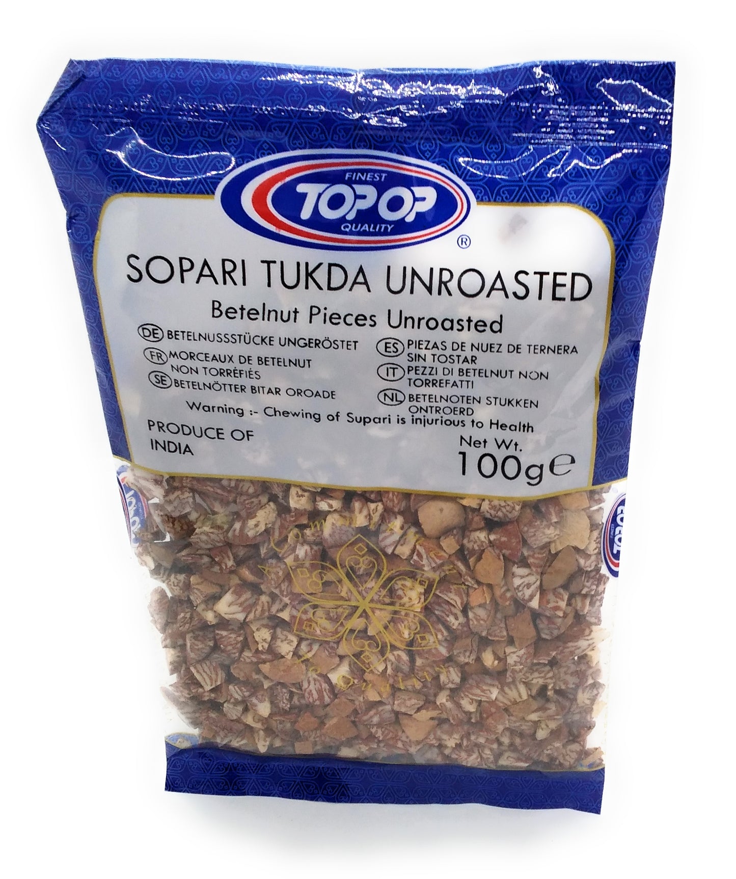 Top Op Sopari Tukda ungeröstete Betelnussstücke ungeröstet – 100 g
