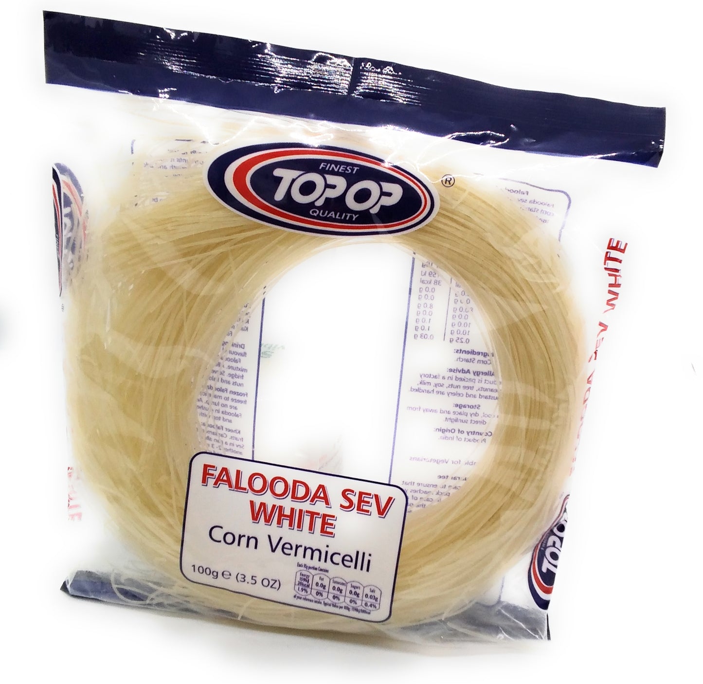 Top Op Falooda Sev White Corn Vermicelli - 100g