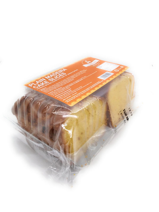Saffron Plain Madeirn Cake Slices