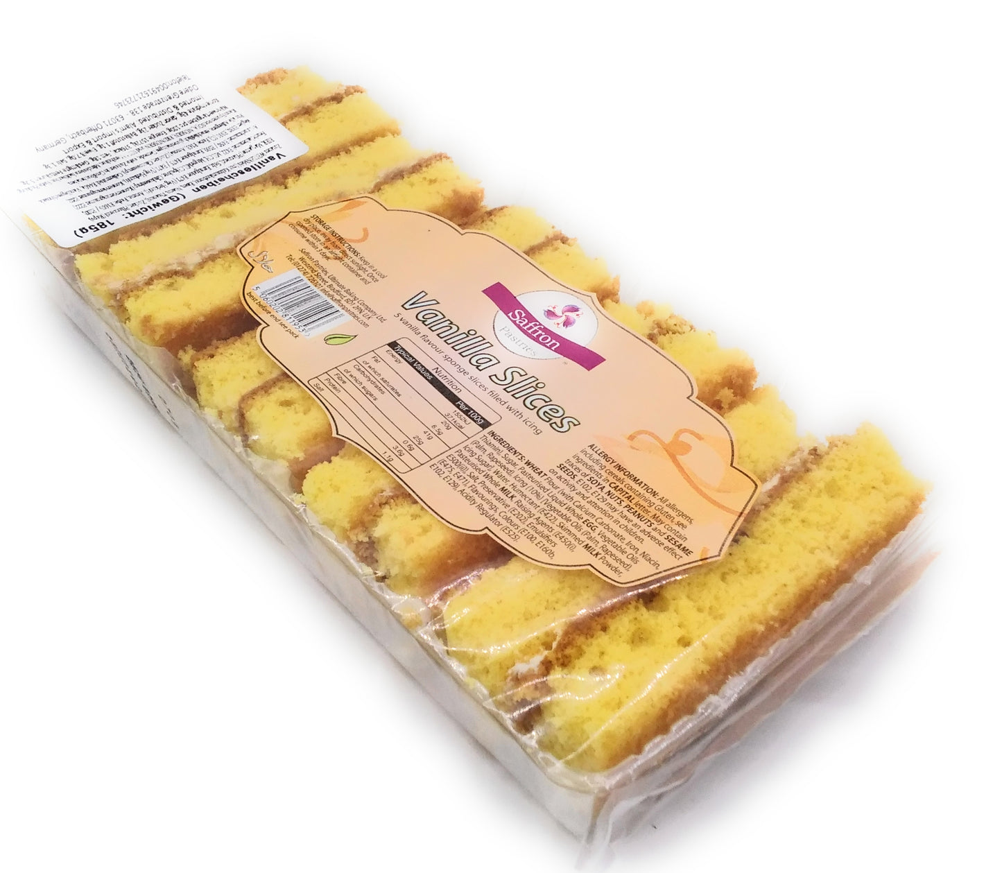 Saffron Vanilla Slices