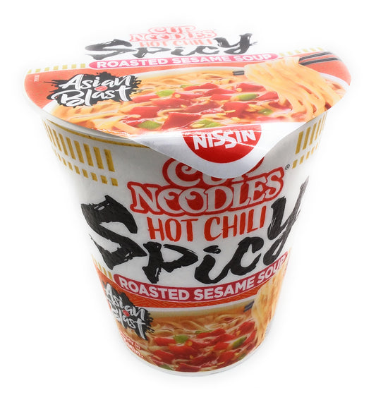 Nissin Instant Spicy Hot Chili Roasted Sesame Noodles Cup Halal