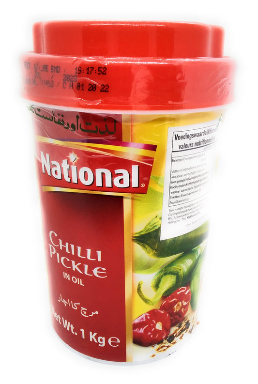 National Chilli Pickle in Oil - 1kg