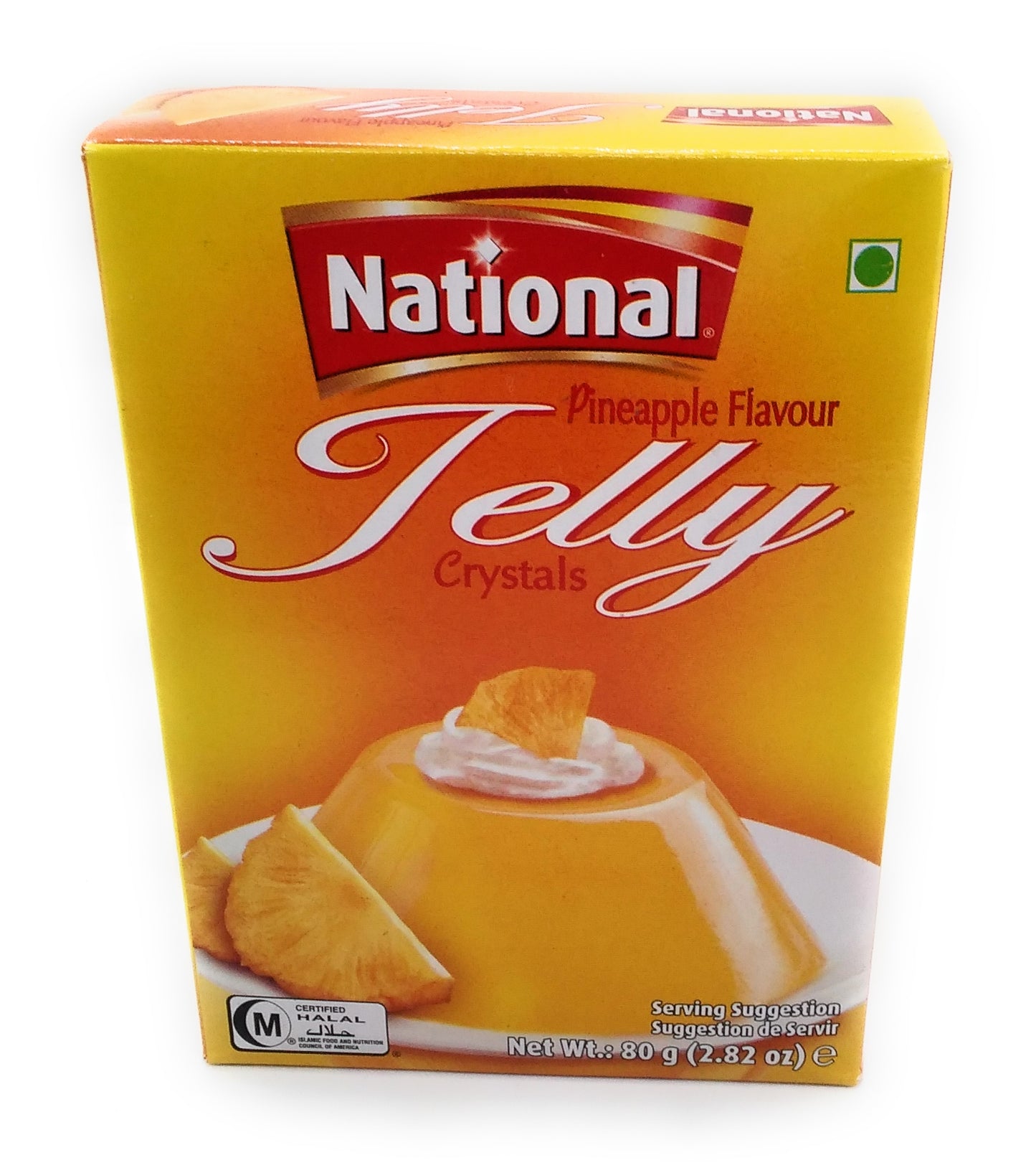 National - Pineapple Flavour Jelly Crystal's - 80g