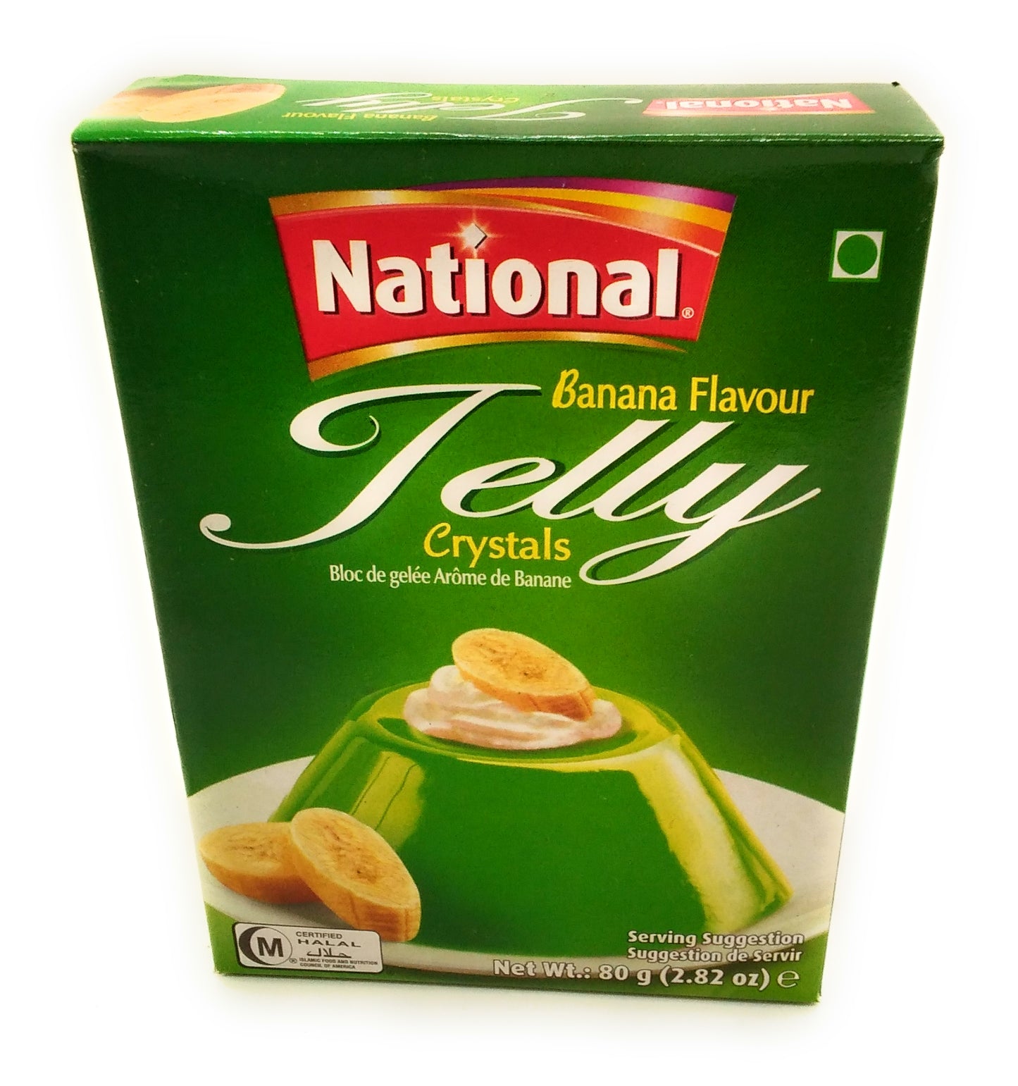 National - Banana Flavour Jelly Crystal's - 80g