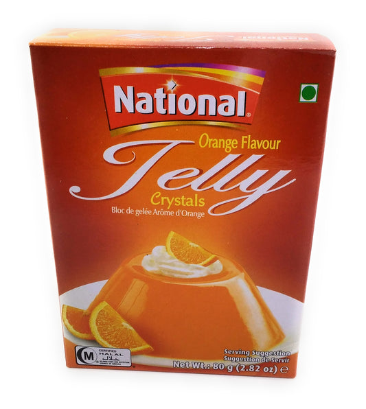 National - Orange Flavor Jelly Crystal's - 80g
