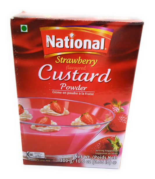 National - Strawberry Custard Powder - 300g