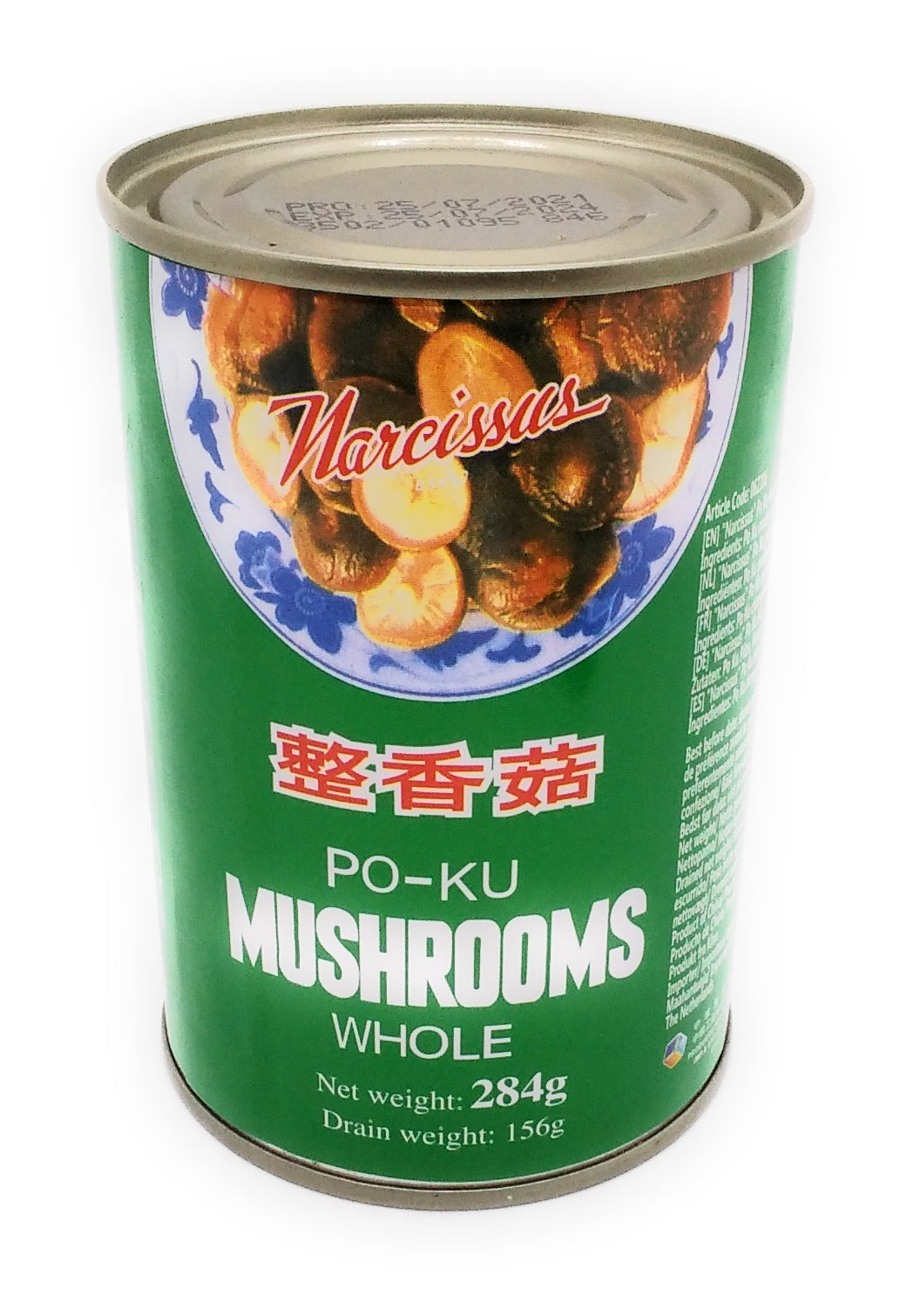 Po-Ku Mushrooms Whole - 284g