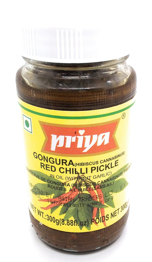 Priya Red Chilli Pickle -  300g