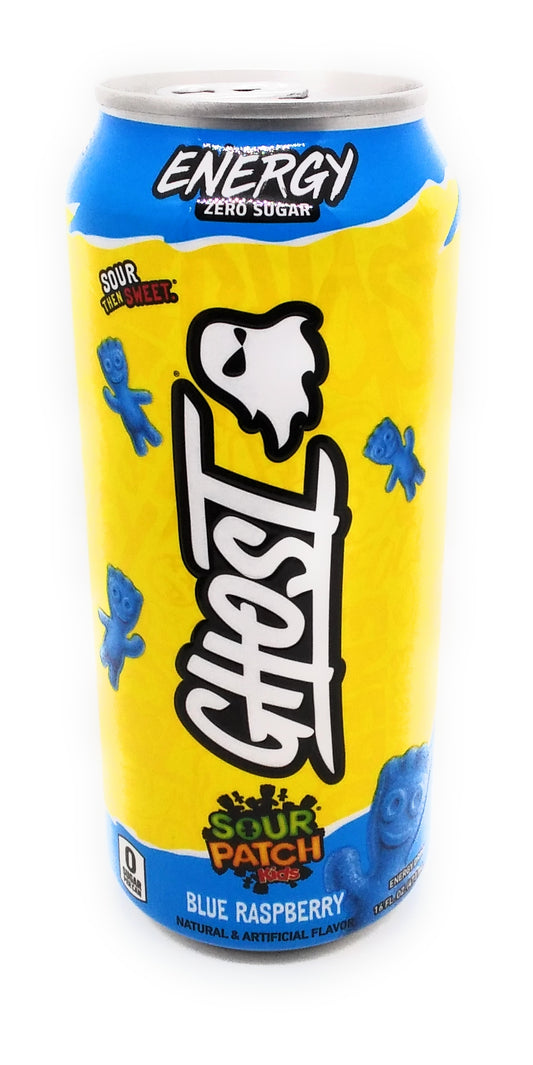 Energy Ghost Blue Raspberry Sour then Sweet - Zero Sugar