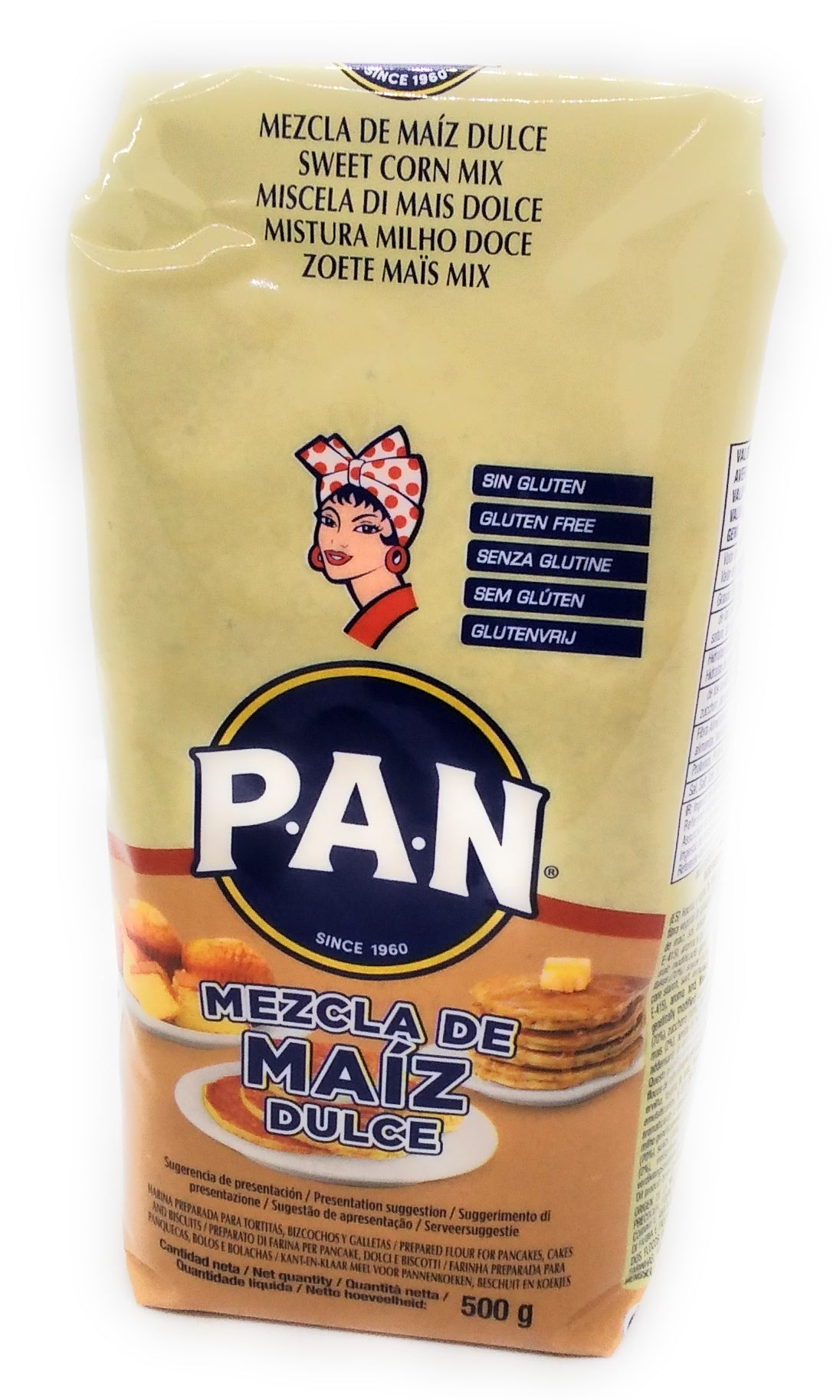 Pan Sweet Corn Mix Prepared Flour for Pancakes Legs - 500g