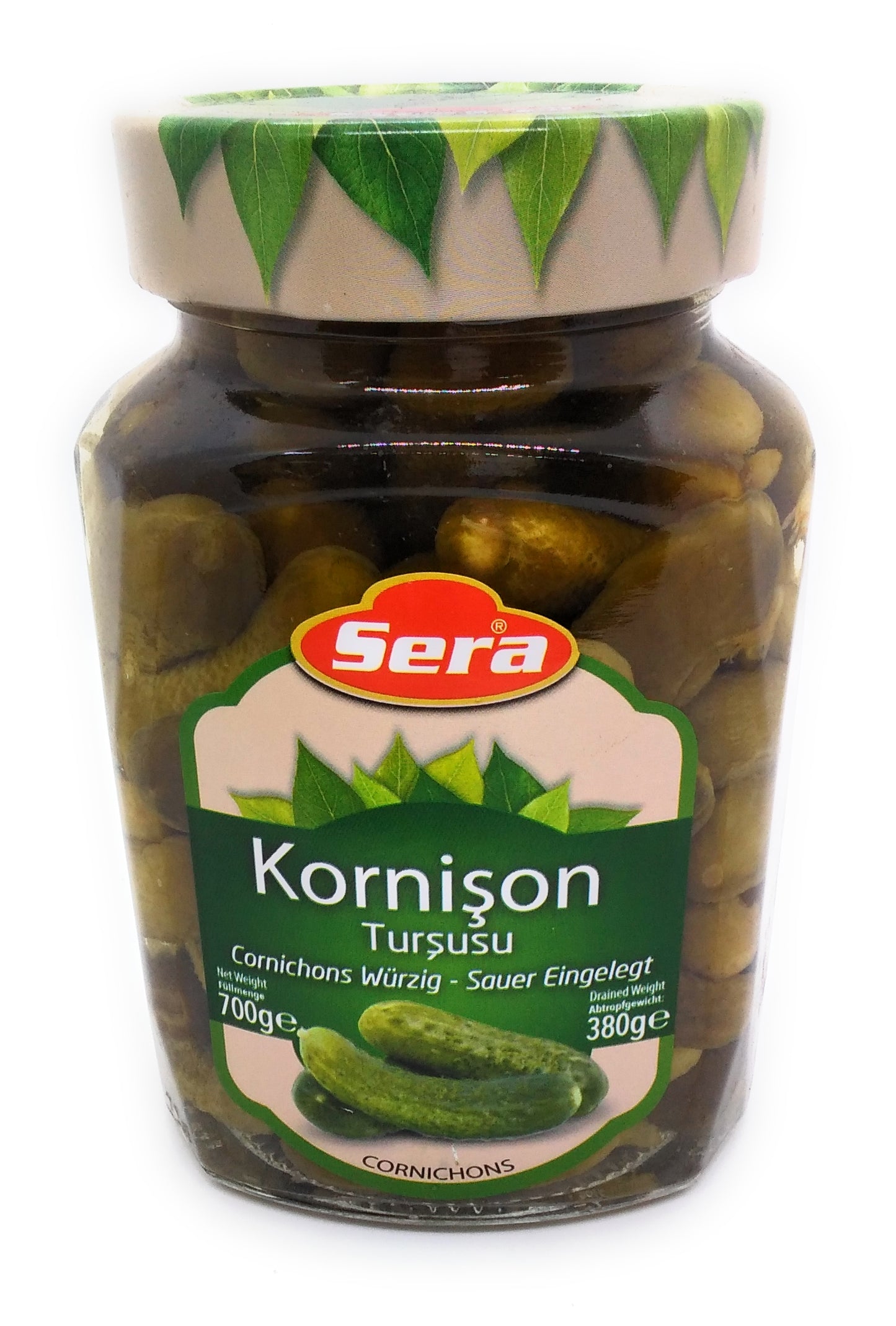 Pickled Gherkins Cornichons Spicy Sour Pickled