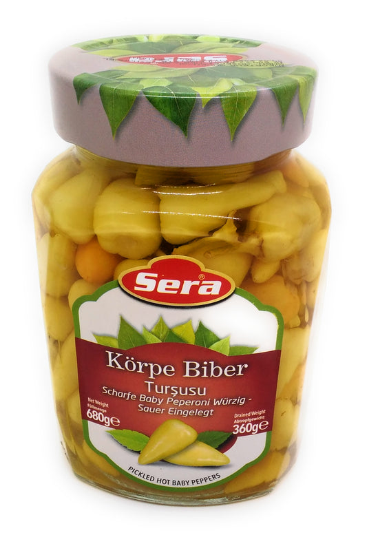 Sera - Scharfe Baby Peperoni würzig, sauer eingelegt