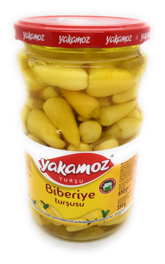 Yakamoz Pickled Rosemary Small Hot Peppers with Vinegar Baby Peperoni