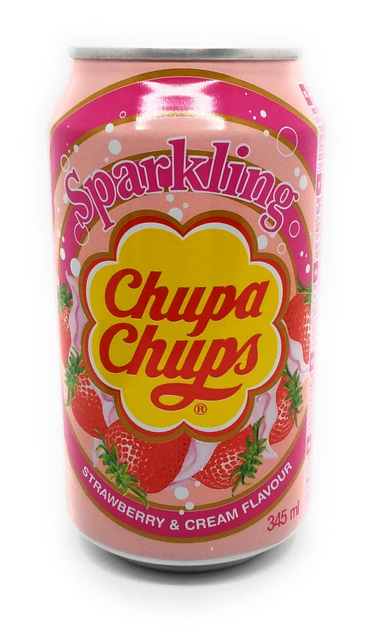 Chupa Chups - Sparkling Strawberry and Cream Flavor