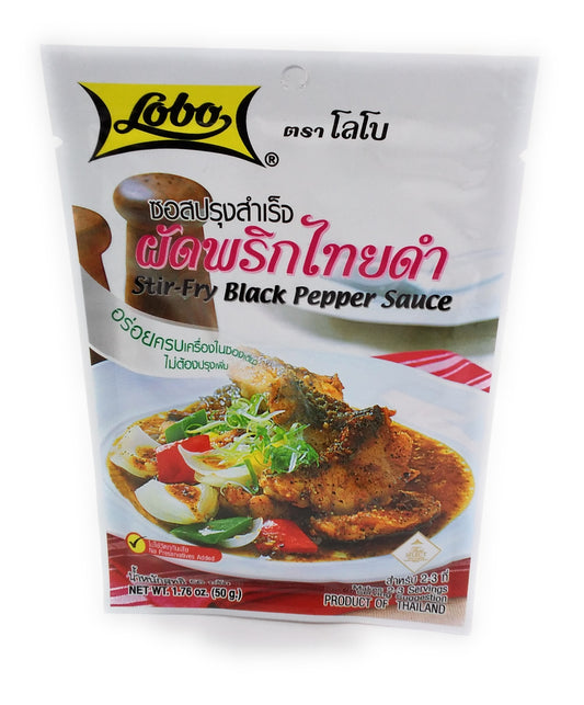 Lobo Stir-Fry Black Pepper Sauce - 50g