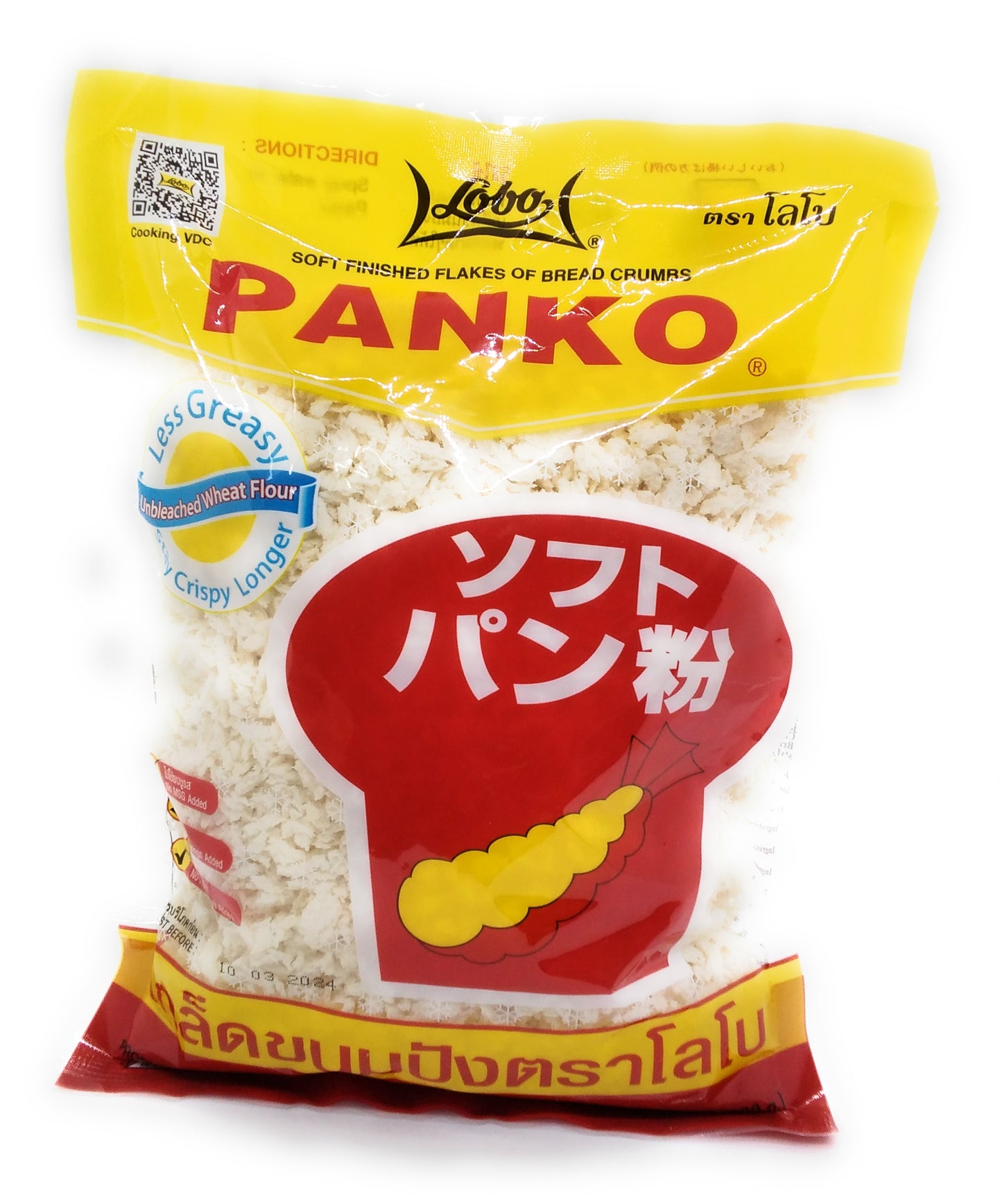 Panko Soft Finished Flakes of Bread Crumas